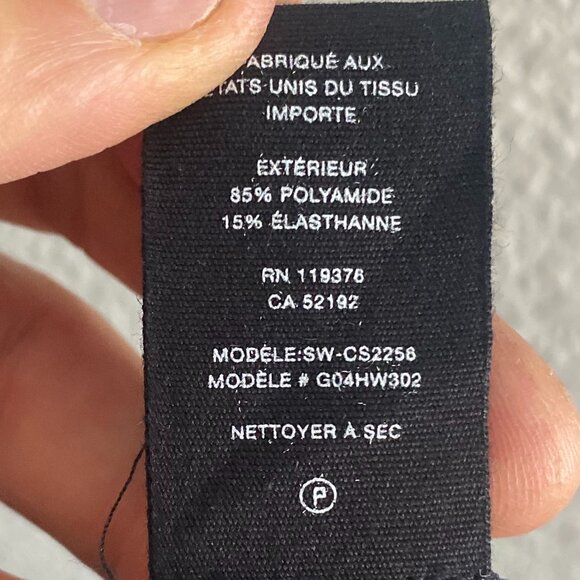 Helmut Lang SW-CS2256 Mini Skirt Raw Hem Zip Closure Dark Blue Size Small - Picture 5 of 5